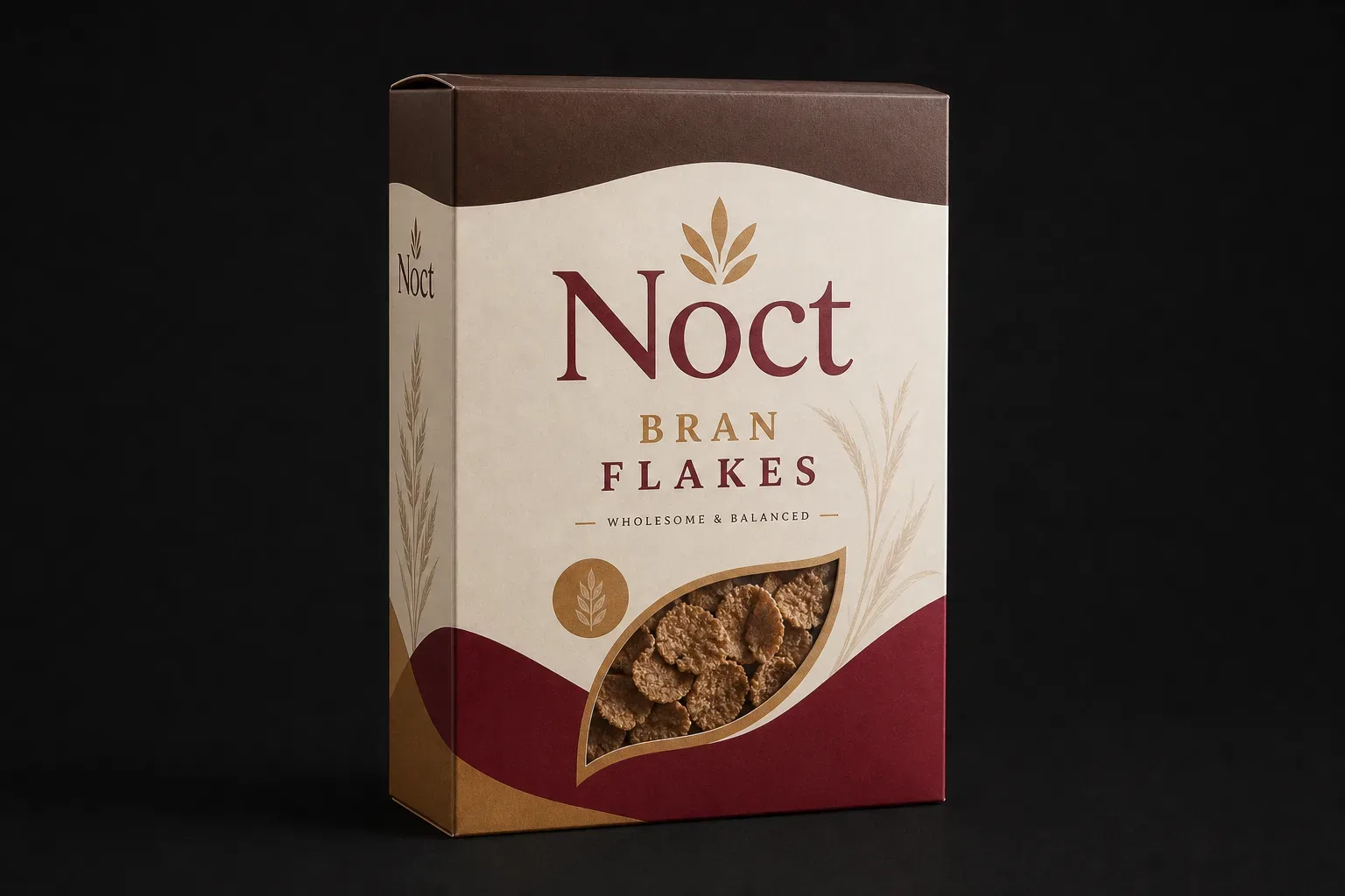 Line-filled seal end for bran cereal boxes