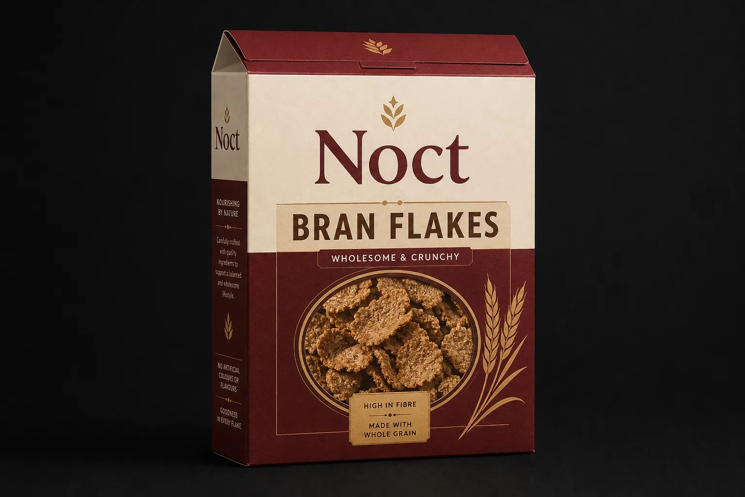 Reclose carton for bran cereal boxes