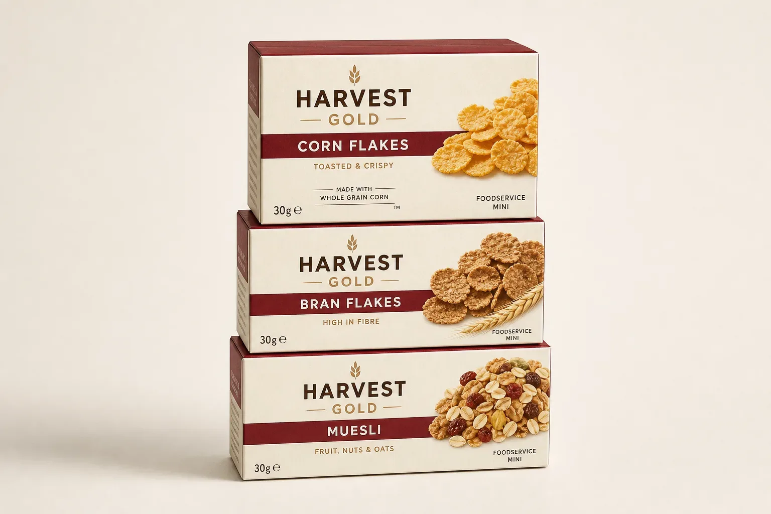 Cereal boxes for Foodservice & hotel