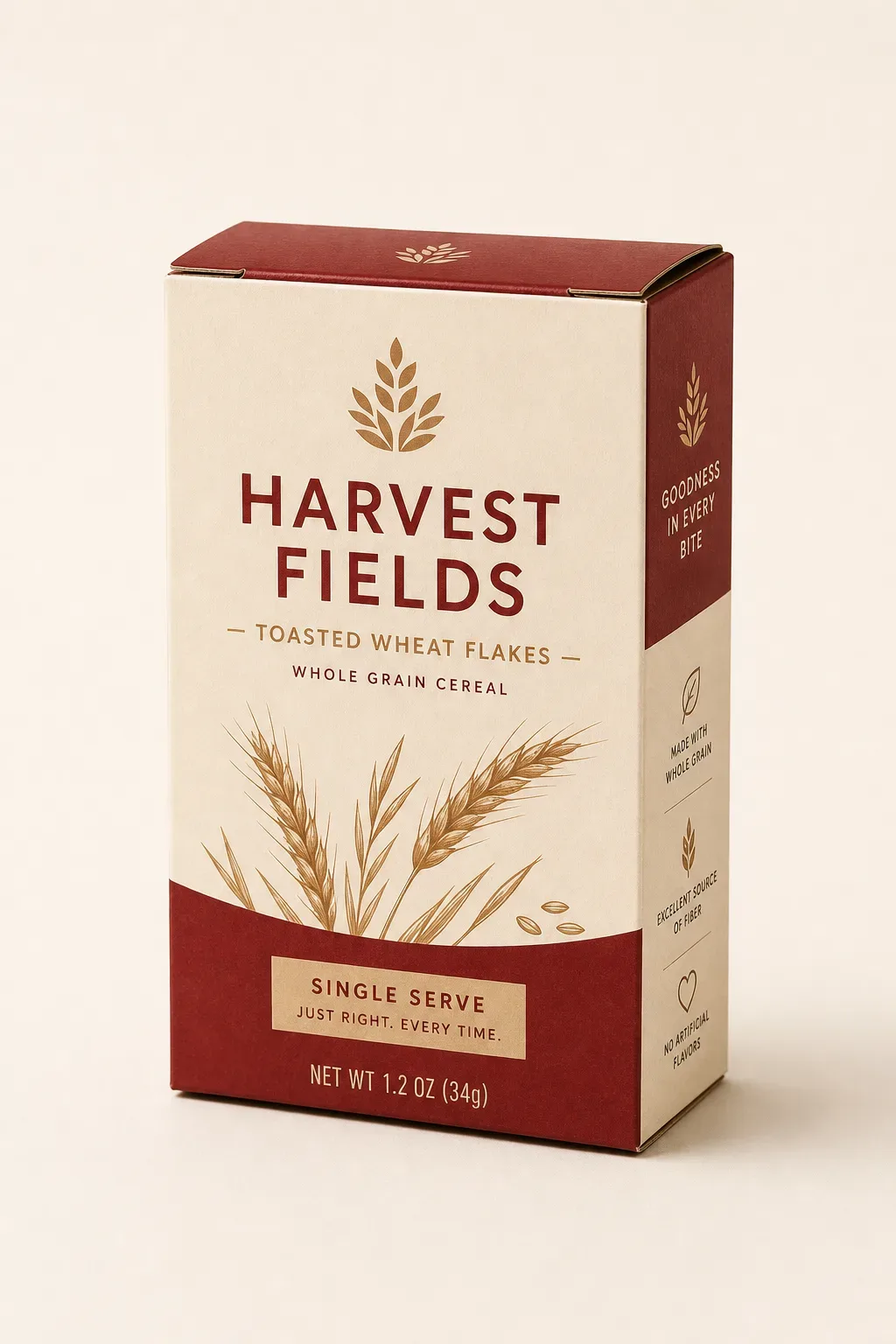 Single-serve cereal box