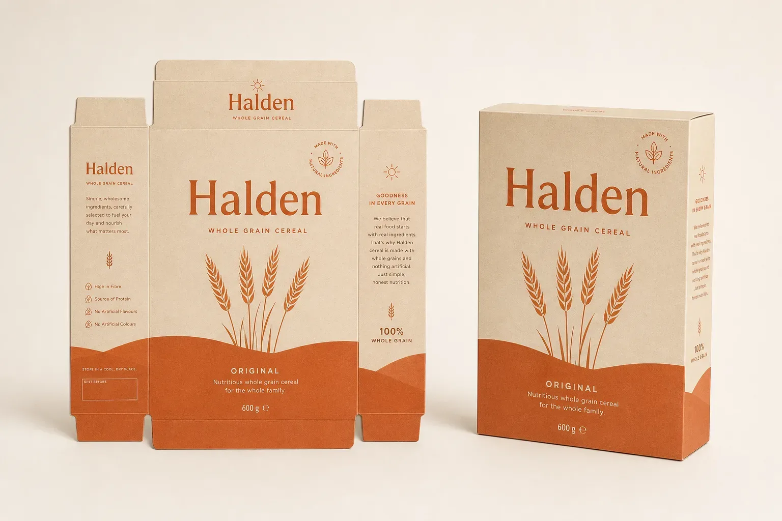 Reducing board on a family-size carton