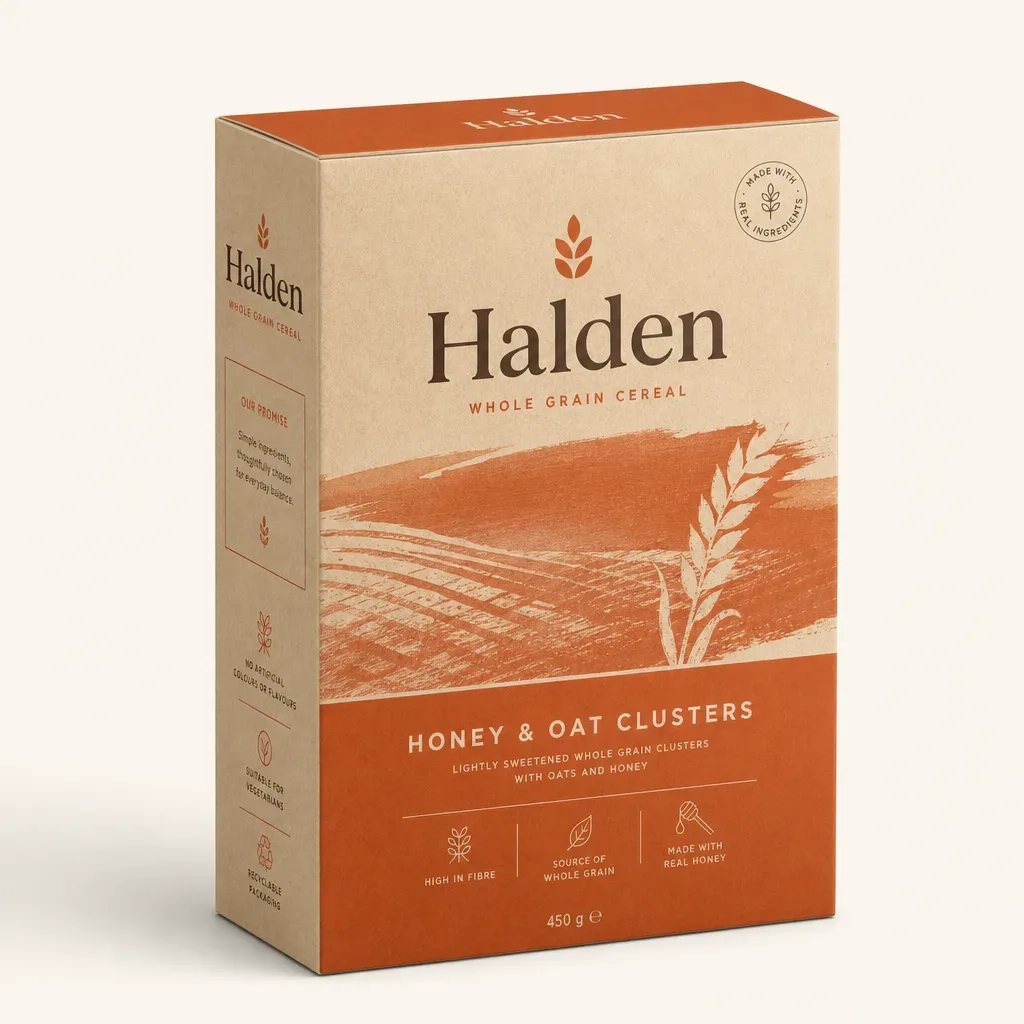 Kraft carton cereal box