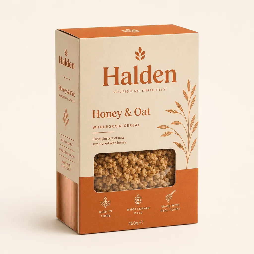 Window carton cereal box