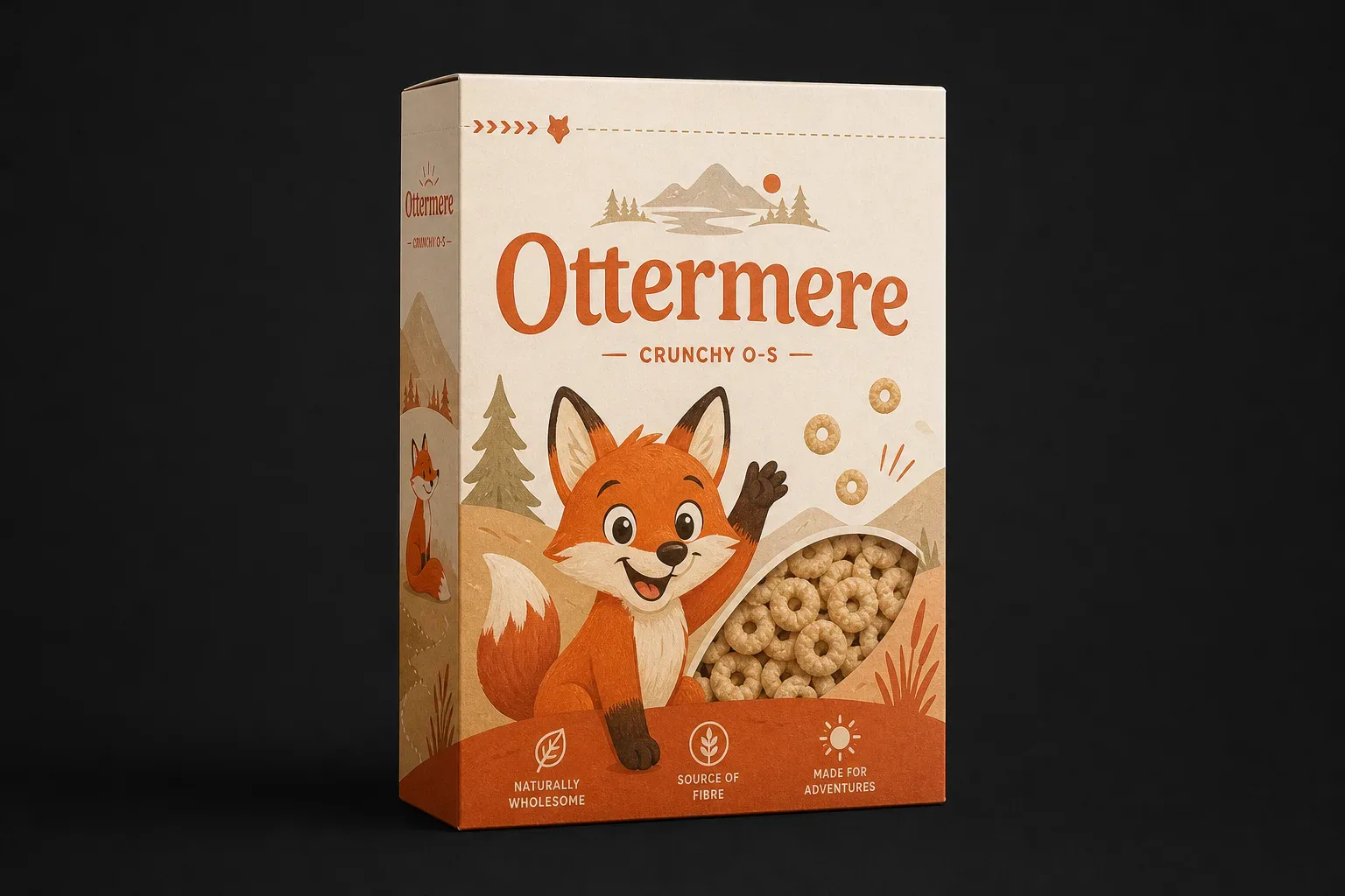 Easy-open carton for kids cereal boxes
