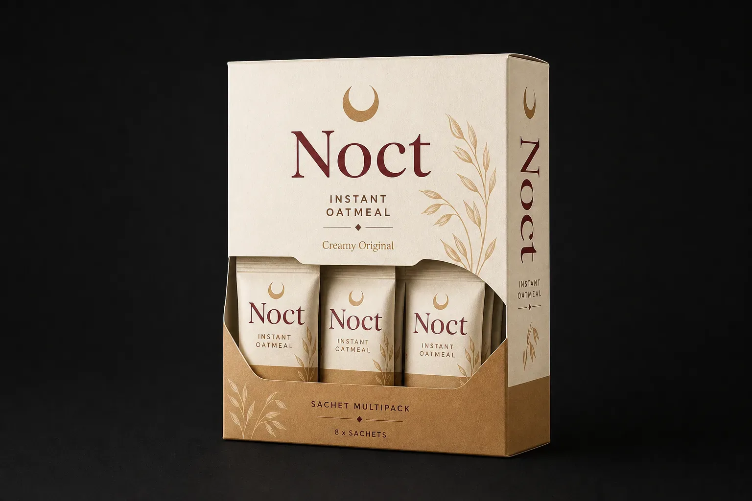 Sachet multipack for oatmeal and porridge boxes