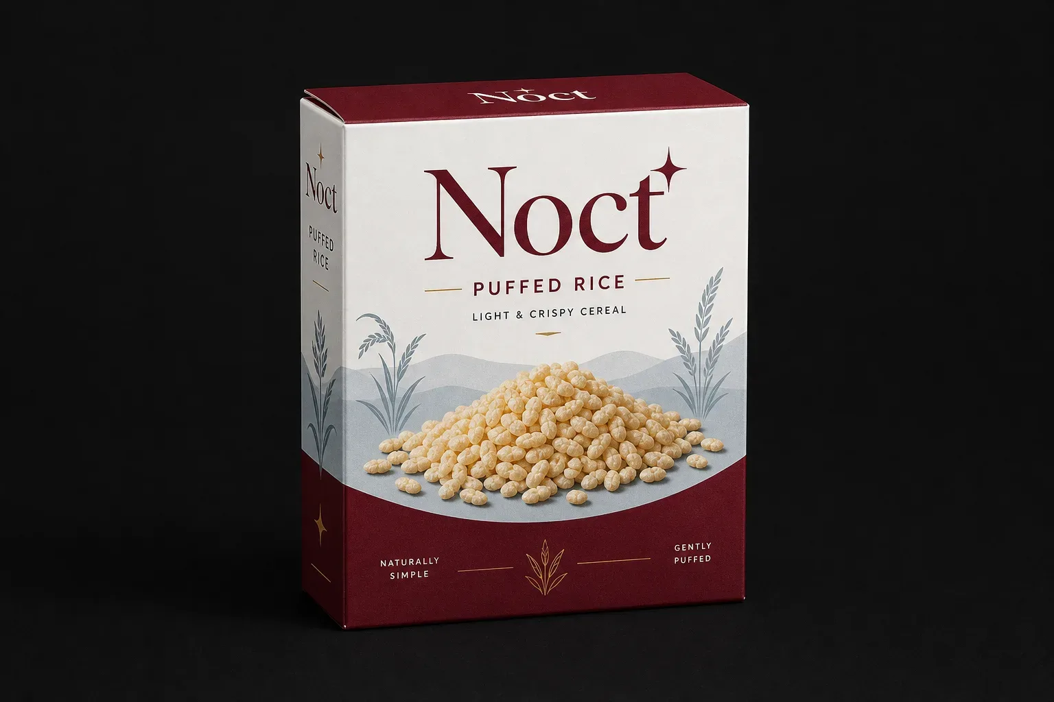 Mini carton for puffed cereal boxes
